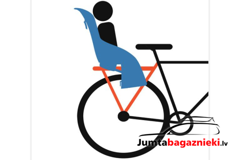 Rack mounted child bike seats