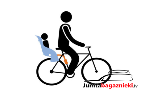 Frame mounted rear child bicycle seats