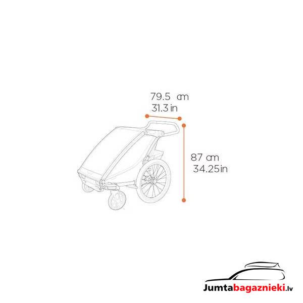 Thule Chariot Cross 2 - Double Thule Chariot Cross 2 - Double