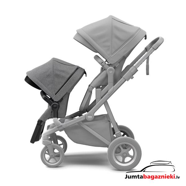 Sleek Sibling Seat Grey Melange on Black Sleek Sibling Seat Grey Melange on Black