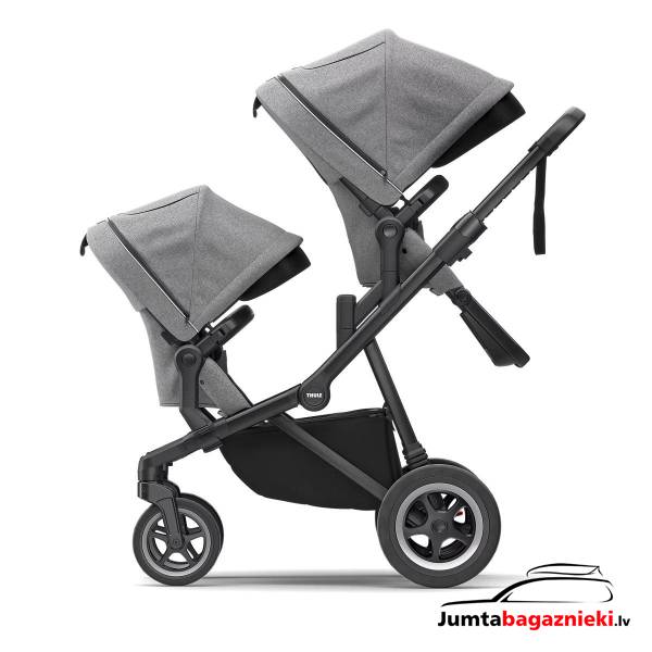 Sleek Sibling Seat Grey Melange on Black Sleek Sibling Seat Grey Melange on Black