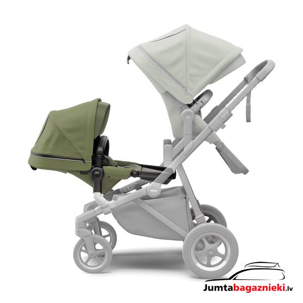 Sleek Sibling Seat Soft Green on Black Sleek Sibling Seat Soft Green on Black